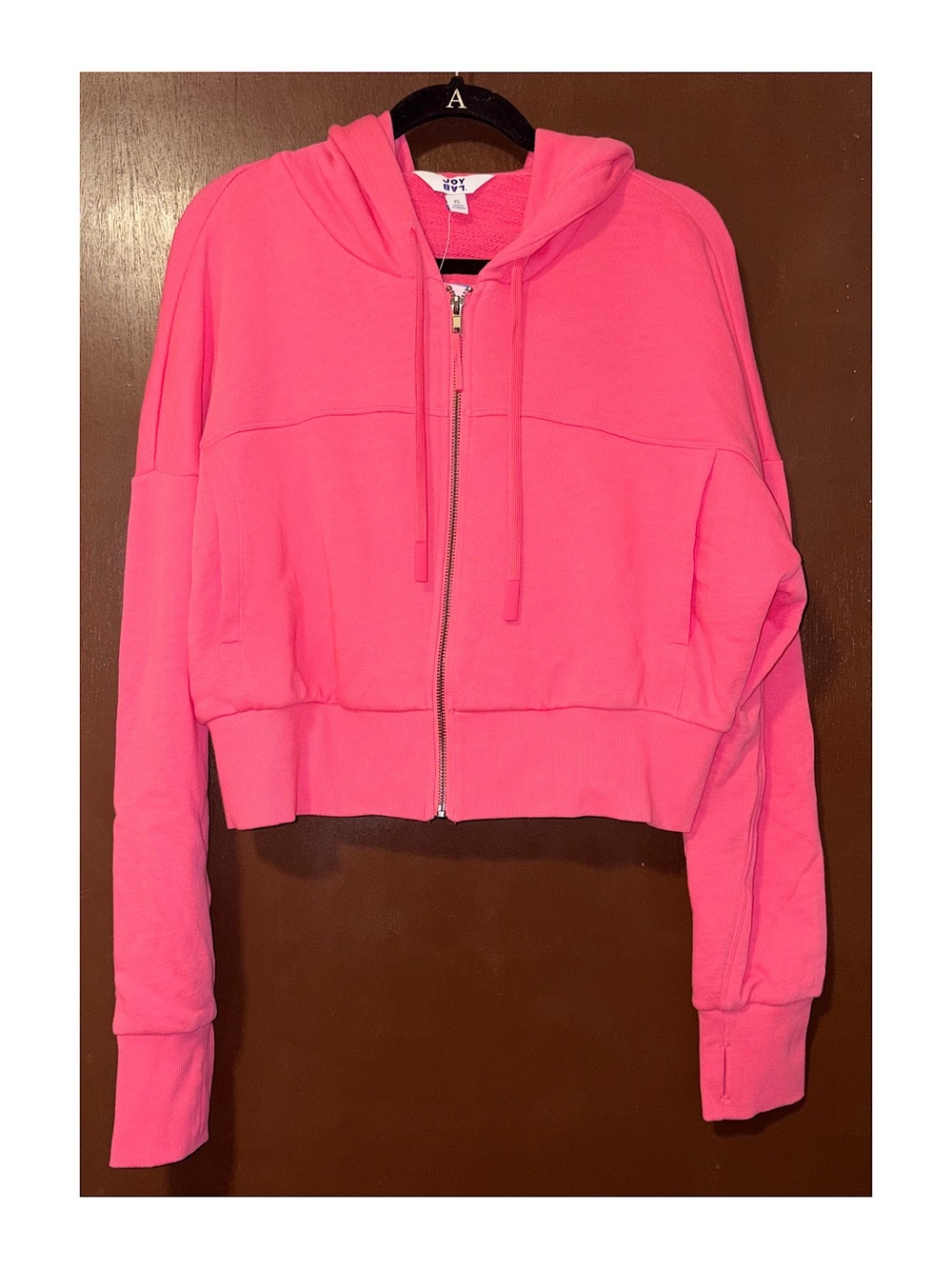 JoyLab Boxy Fit Zip Up Hoodie (Cayenne - XL)